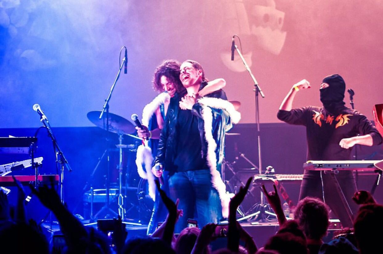 Starbomb performing live on stage